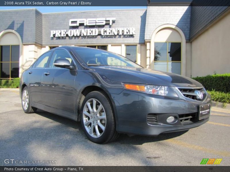 Carbon Gray Pearl / Ebony 2008 Acura TSX Sedan