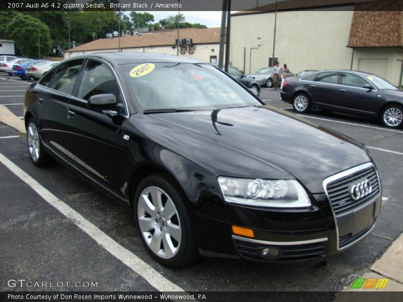 Brilliant Black / Amaretto 2007 Audi A6 4.2 quattro Sedan