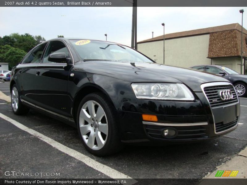 Brilliant Black / Amaretto 2007 Audi A6 4.2 quattro Sedan