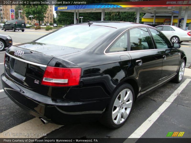 Brilliant Black / Amaretto 2007 Audi A6 4.2 quattro Sedan