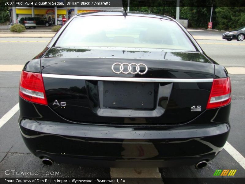 Brilliant Black / Amaretto 2007 Audi A6 4.2 quattro Sedan