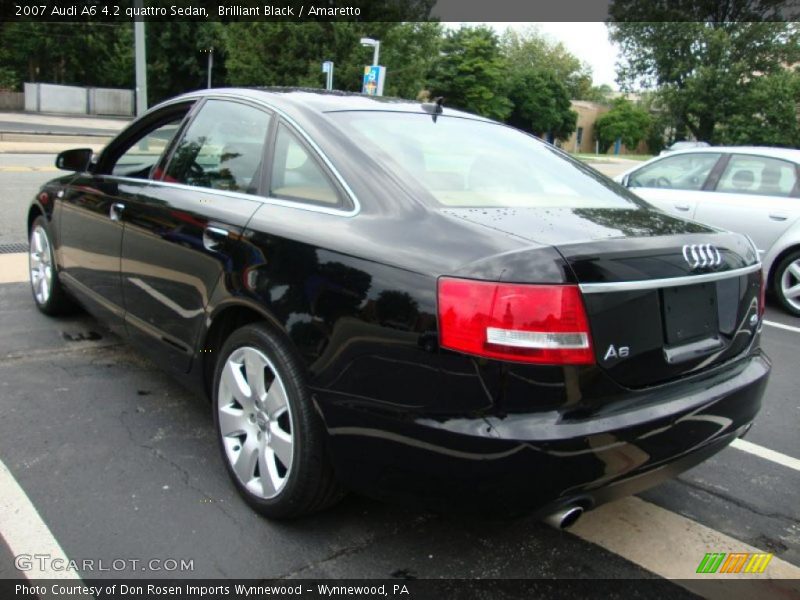 Brilliant Black / Amaretto 2007 Audi A6 4.2 quattro Sedan