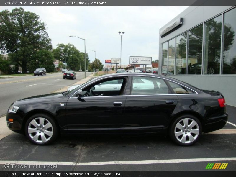 Brilliant Black / Amaretto 2007 Audi A6 4.2 quattro Sedan