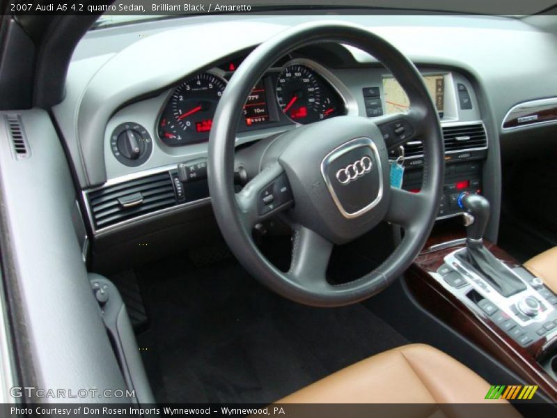 Brilliant Black / Amaretto 2007 Audi A6 4.2 quattro Sedan