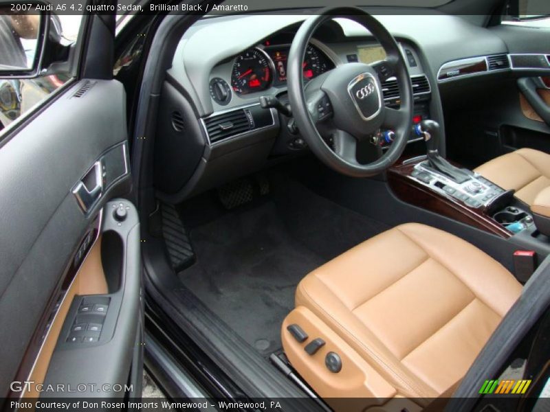 Brilliant Black / Amaretto 2007 Audi A6 4.2 quattro Sedan
