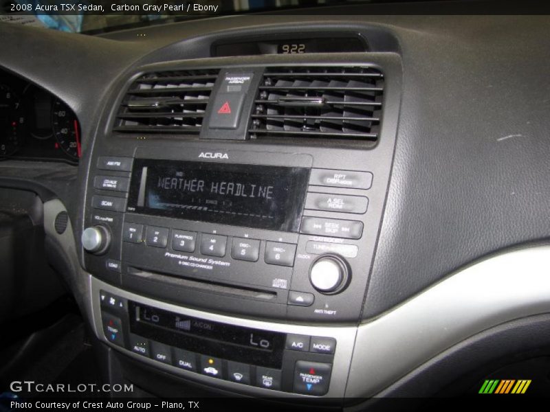 Carbon Gray Pearl / Ebony 2008 Acura TSX Sedan