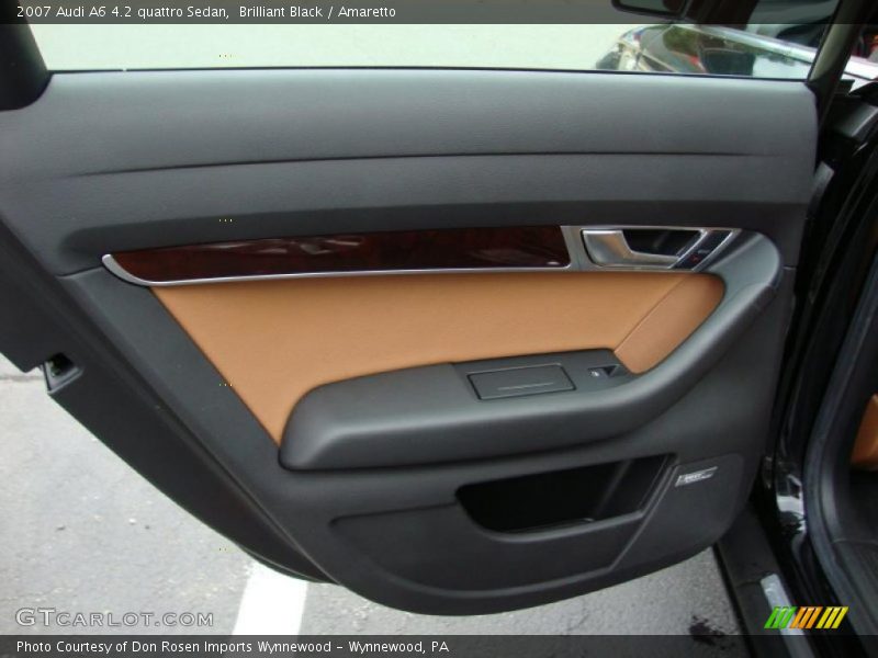 Brilliant Black / Amaretto 2007 Audi A6 4.2 quattro Sedan