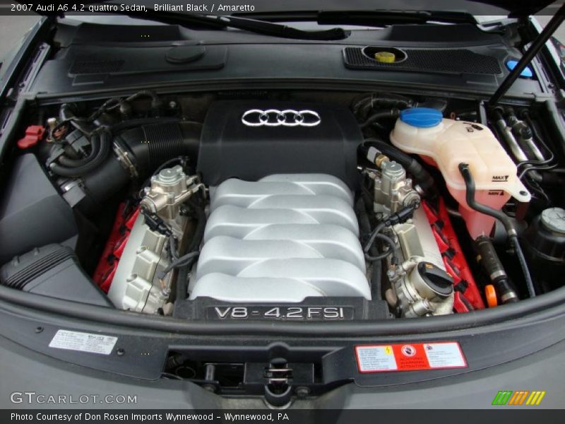 Brilliant Black / Amaretto 2007 Audi A6 4.2 quattro Sedan