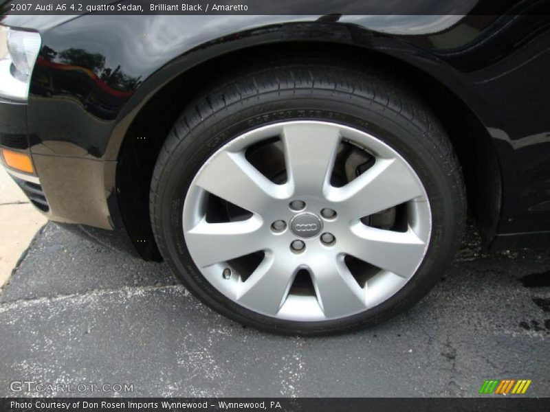 Brilliant Black / Amaretto 2007 Audi A6 4.2 quattro Sedan