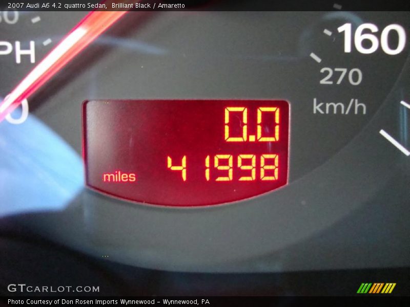 Brilliant Black / Amaretto 2007 Audi A6 4.2 quattro Sedan