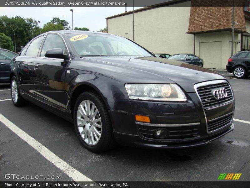 Oyster Gray Metallic / Amaretto 2005 Audi A6 4.2 quattro Sedan