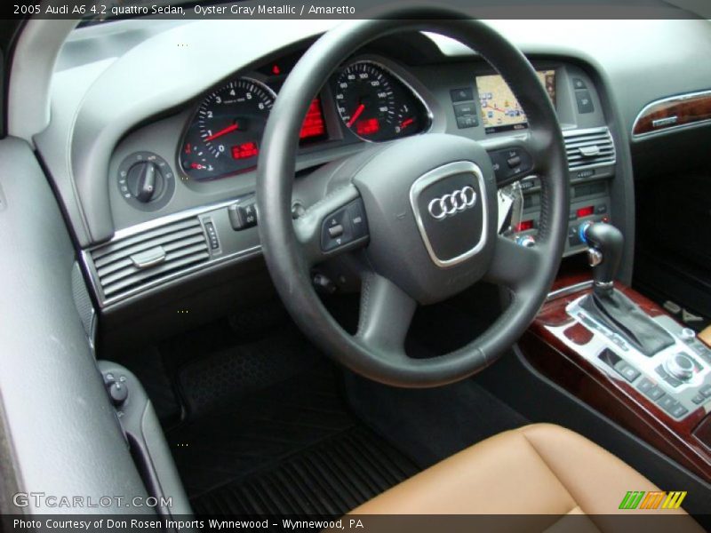 Oyster Gray Metallic / Amaretto 2005 Audi A6 4.2 quattro Sedan