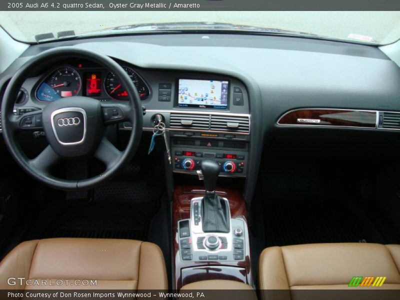 Oyster Gray Metallic / Amaretto 2005 Audi A6 4.2 quattro Sedan