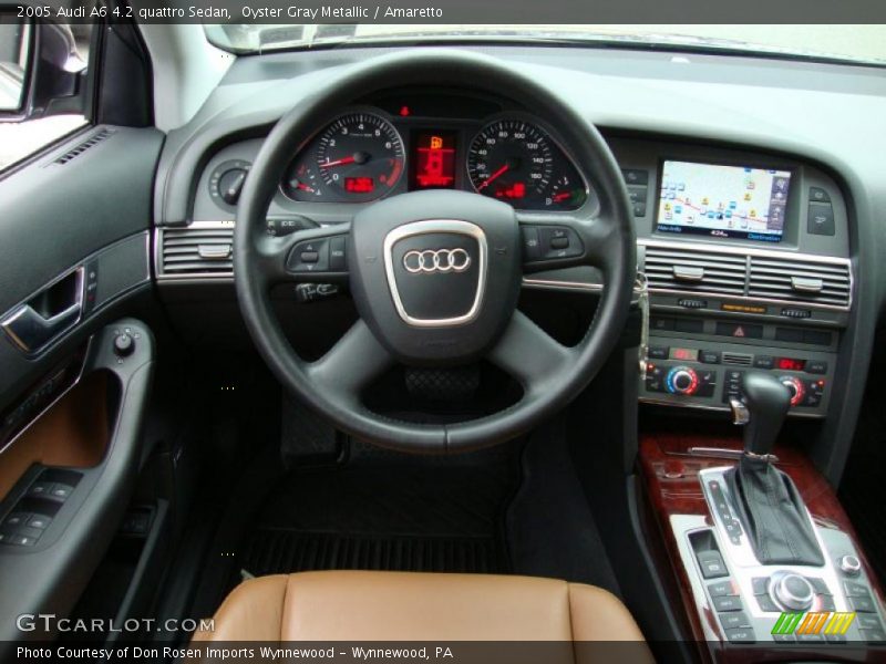 Oyster Gray Metallic / Amaretto 2005 Audi A6 4.2 quattro Sedan