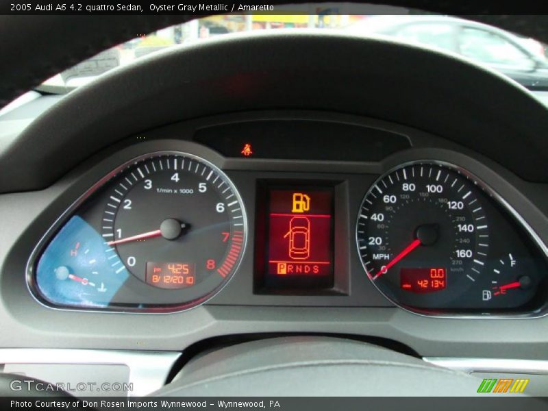 Oyster Gray Metallic / Amaretto 2005 Audi A6 4.2 quattro Sedan