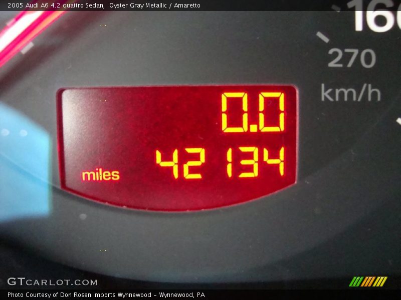 Oyster Gray Metallic / Amaretto 2005 Audi A6 4.2 quattro Sedan