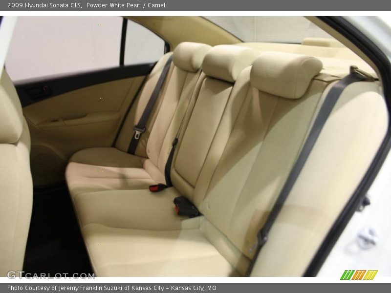 Powder White Pearl / Camel 2009 Hyundai Sonata GLS