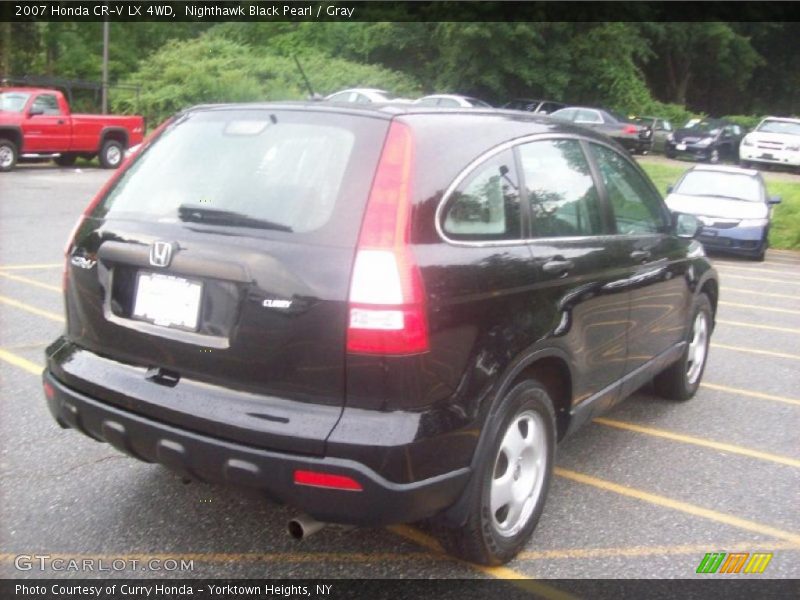 Nighthawk Black Pearl / Gray 2007 Honda CR-V LX 4WD