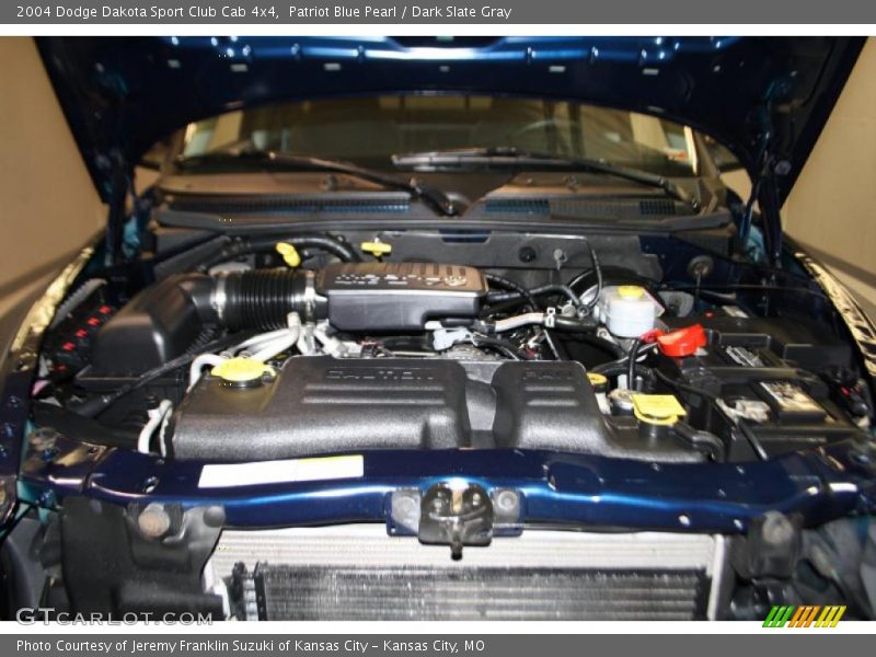 Patriot Blue Pearl / Dark Slate Gray 2004 Dodge Dakota Sport Club Cab 4x4