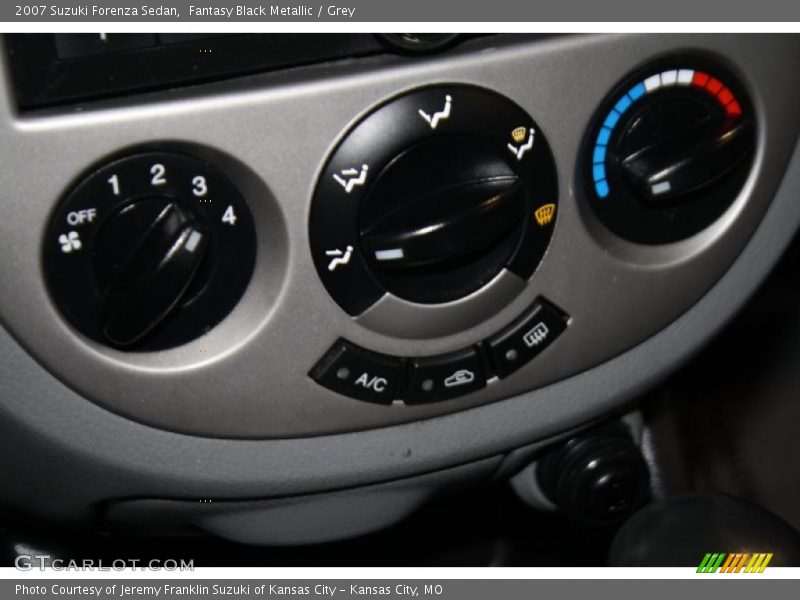 Fantasy Black Metallic / Grey 2007 Suzuki Forenza Sedan