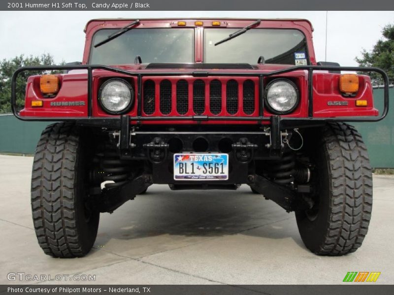 Candy Apple / Black 2001 Hummer H1 Soft Top