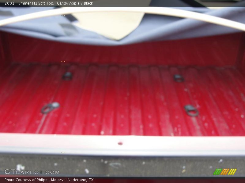 Candy Apple / Black 2001 Hummer H1 Soft Top
