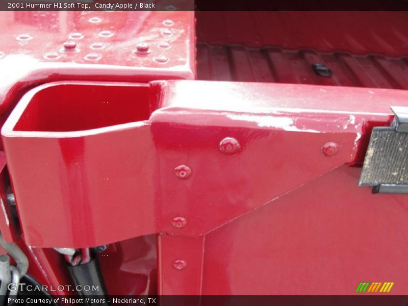 Candy Apple / Black 2001 Hummer H1 Soft Top