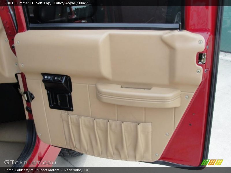 Candy Apple / Black 2001 Hummer H1 Soft Top