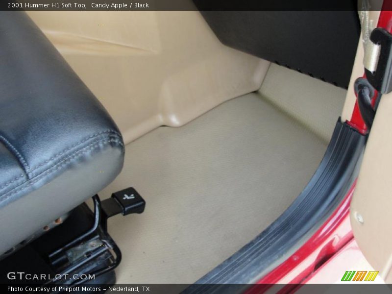 Candy Apple / Black 2001 Hummer H1 Soft Top