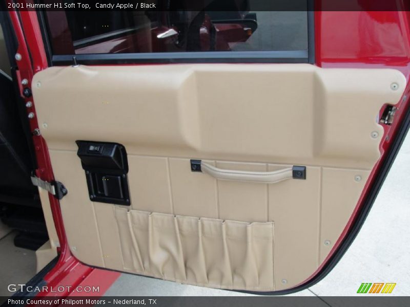 Candy Apple / Black 2001 Hummer H1 Soft Top