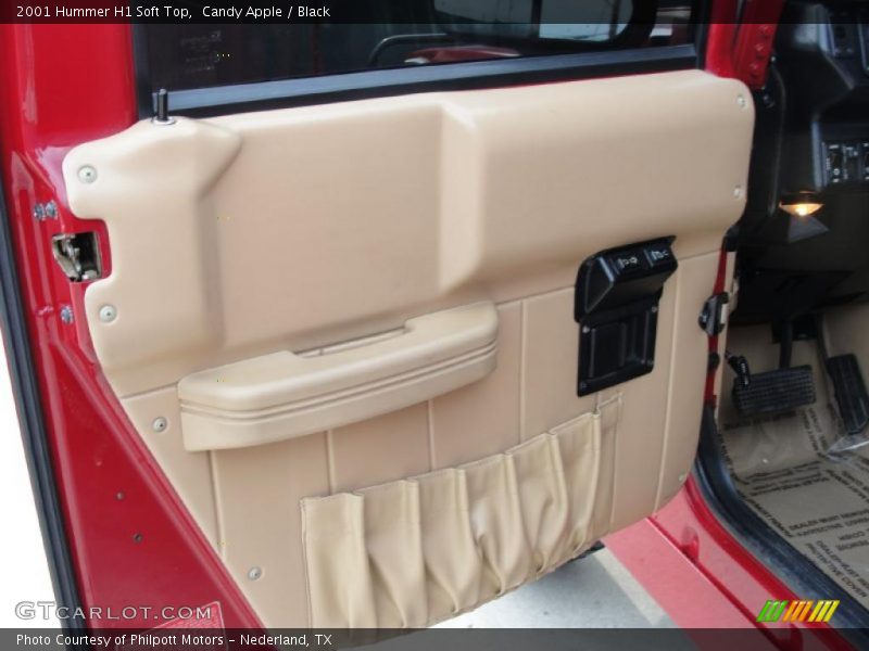 Candy Apple / Black 2001 Hummer H1 Soft Top