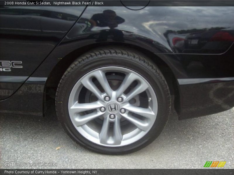 Nighthawk Black Pearl / Black 2008 Honda Civic Si Sedan