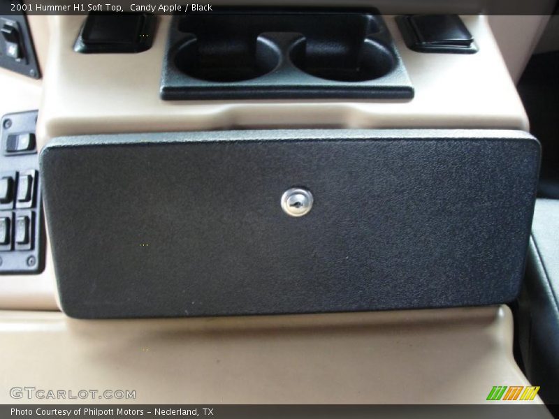 Candy Apple / Black 2001 Hummer H1 Soft Top