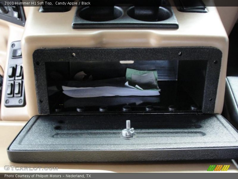 Candy Apple / Black 2001 Hummer H1 Soft Top