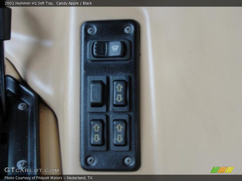 Candy Apple / Black 2001 Hummer H1 Soft Top