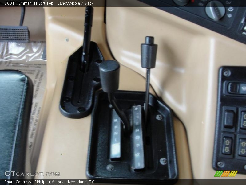 Candy Apple / Black 2001 Hummer H1 Soft Top