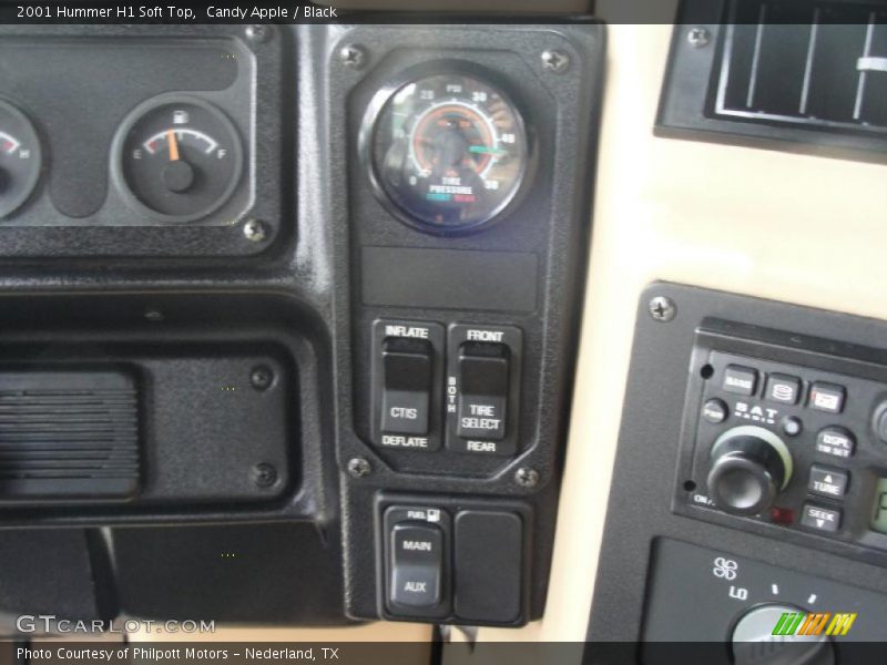 Candy Apple / Black 2001 Hummer H1 Soft Top