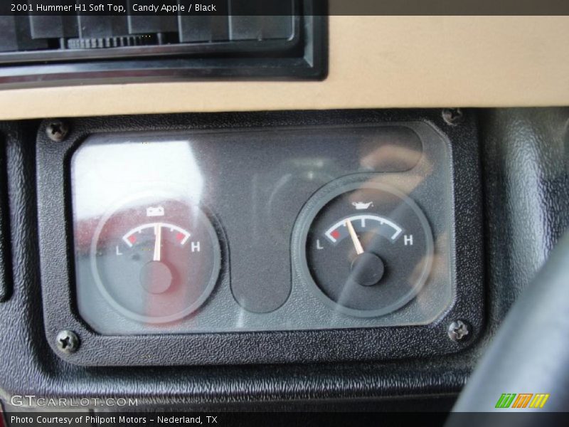 Candy Apple / Black 2001 Hummer H1 Soft Top