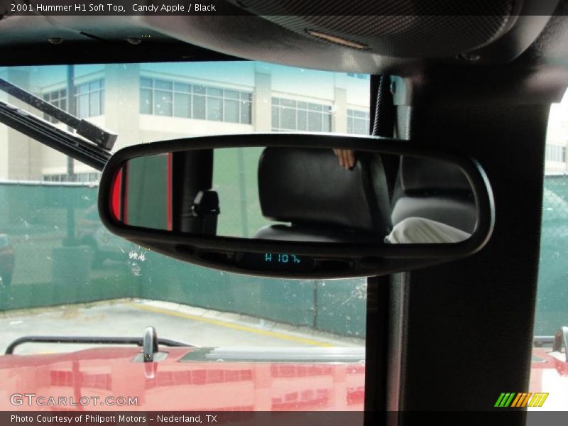 Candy Apple / Black 2001 Hummer H1 Soft Top