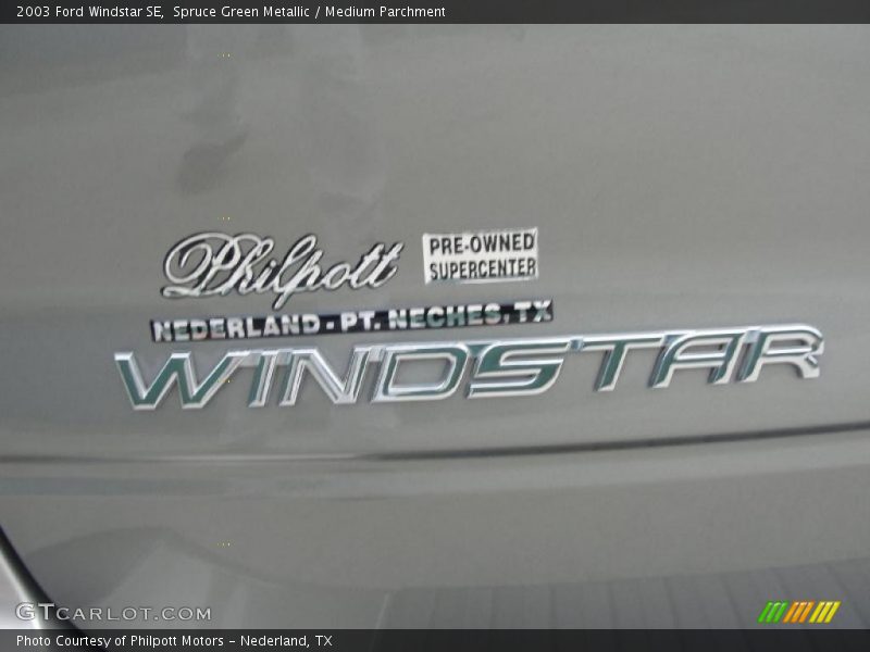 Spruce Green Metallic / Medium Parchment 2003 Ford Windstar SE
