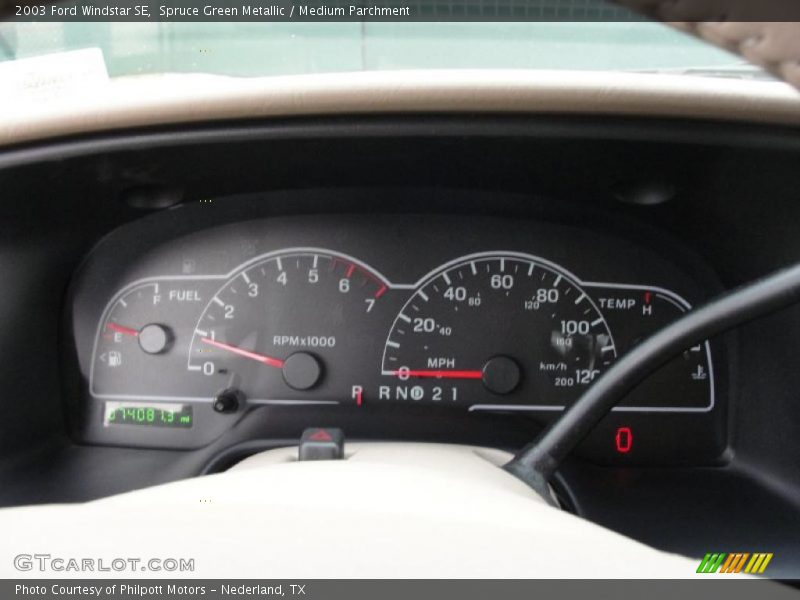 Spruce Green Metallic / Medium Parchment 2003 Ford Windstar SE