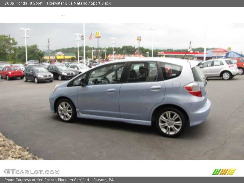 Tidewater Blue Metallic / Sport Black 2009 Honda Fit Sport