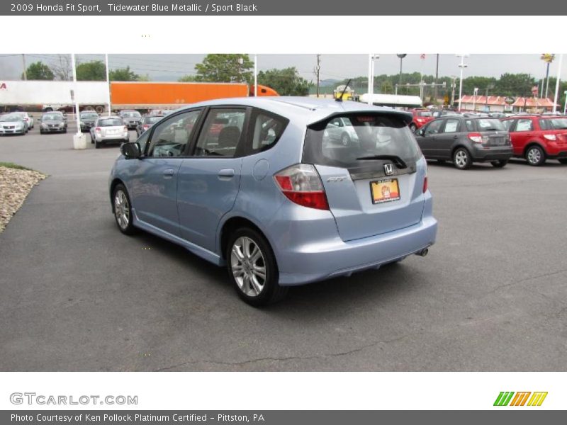 Tidewater Blue Metallic / Sport Black 2009 Honda Fit Sport