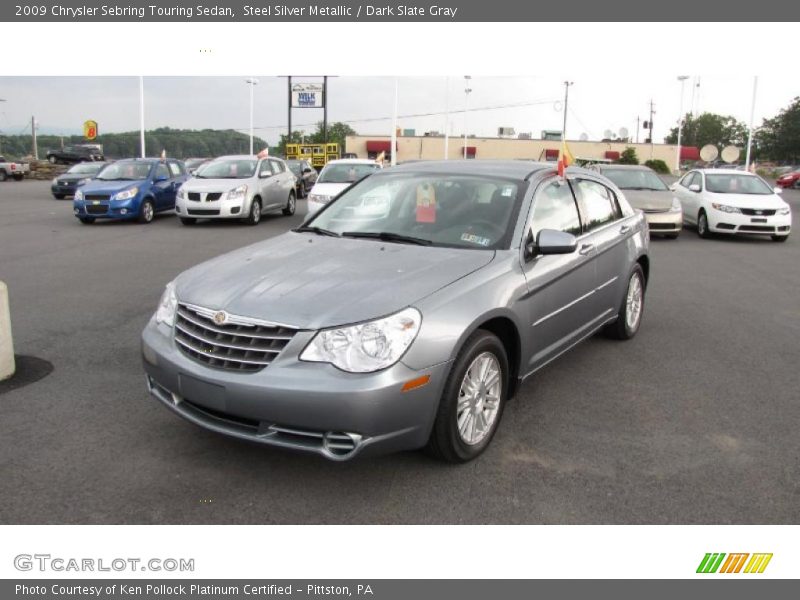 Steel Silver Metallic / Dark Slate Gray 2009 Chrysler Sebring Touring Sedan