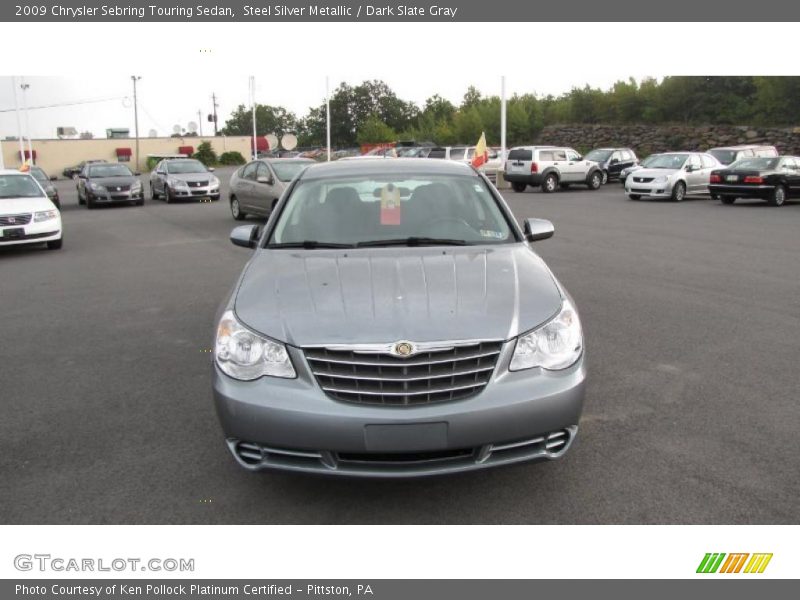 Steel Silver Metallic / Dark Slate Gray 2009 Chrysler Sebring Touring Sedan