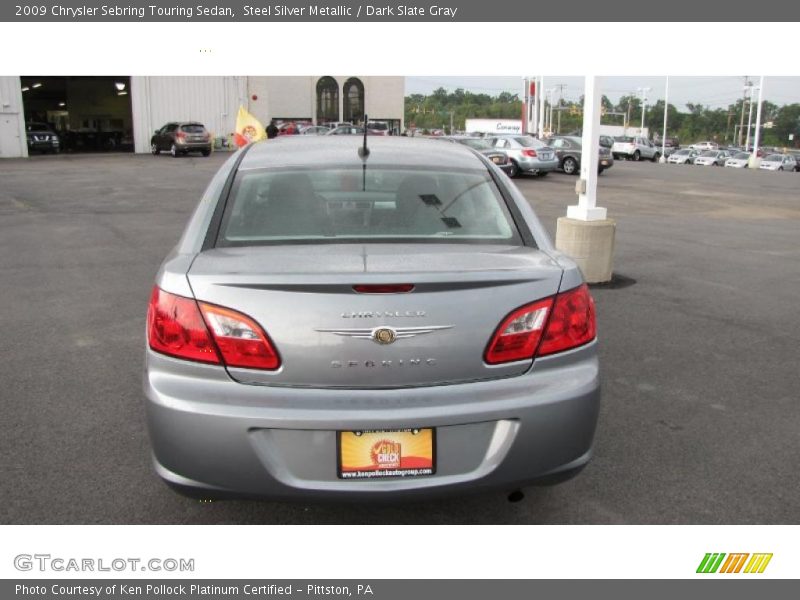 Steel Silver Metallic / Dark Slate Gray 2009 Chrysler Sebring Touring Sedan