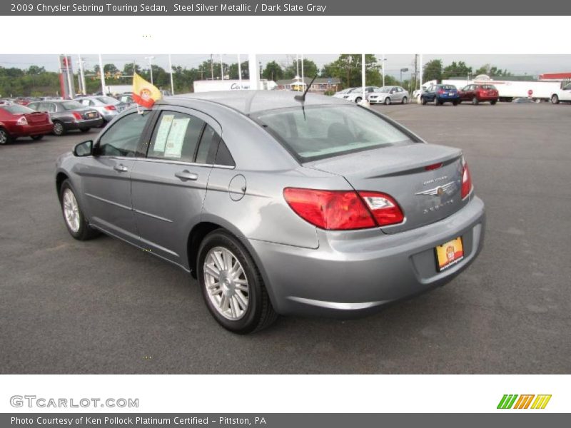 Steel Silver Metallic / Dark Slate Gray 2009 Chrysler Sebring Touring Sedan