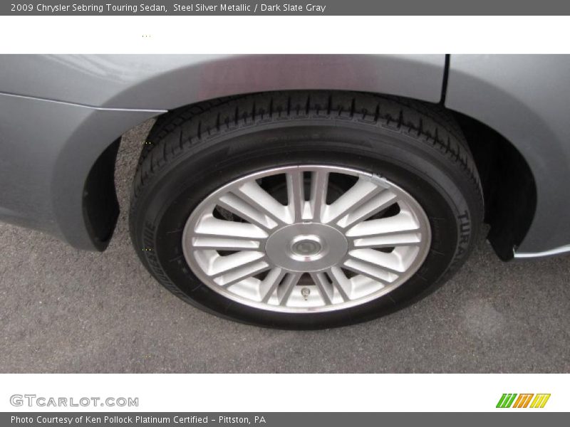 Steel Silver Metallic / Dark Slate Gray 2009 Chrysler Sebring Touring Sedan