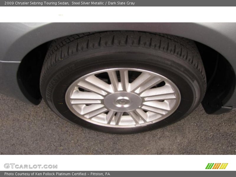 Steel Silver Metallic / Dark Slate Gray 2009 Chrysler Sebring Touring Sedan