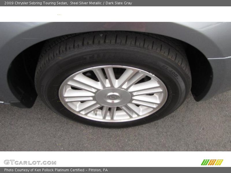 Steel Silver Metallic / Dark Slate Gray 2009 Chrysler Sebring Touring Sedan